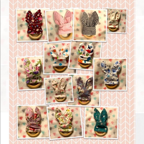 Bunny Ear Baby Teether - Picture 2 of 2